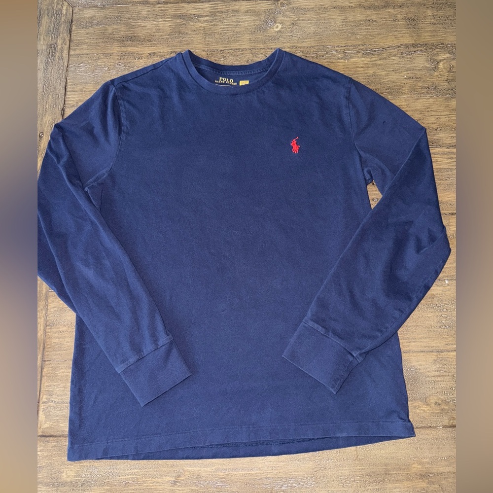 Polo by Ralph Lauren Blue Long Sleeve Tee Shirt Men’s Medium